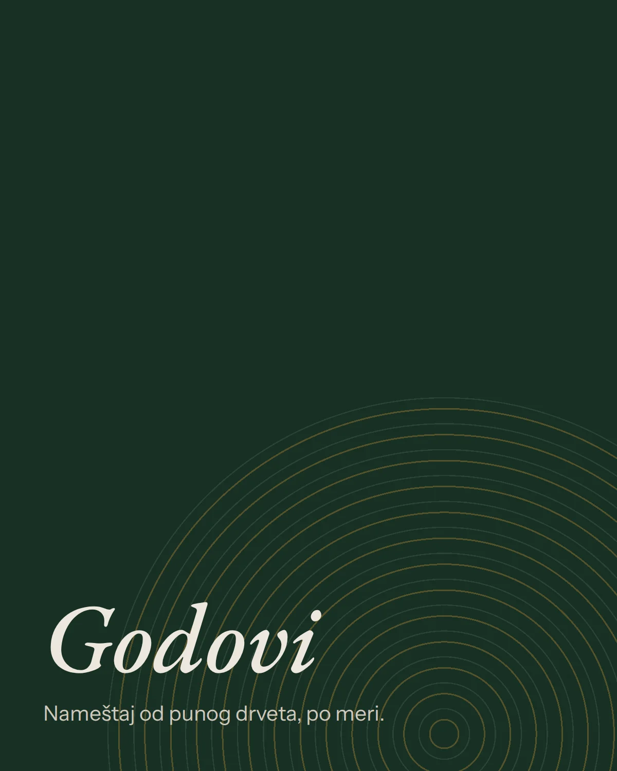 Koncept sajta za radionicu nameštaja Godovi