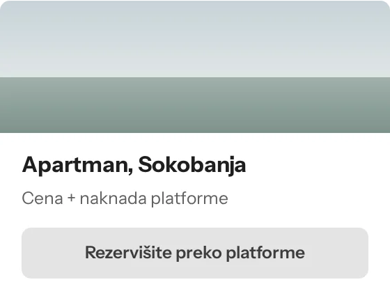 Oglas apartmana na platformi sa naknadom